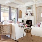 Cheerful and serene modern feminine living room