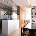 Kitchen and Dining Room with Plywood Divider