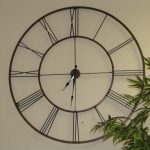 Large Contemporary Wall Clock Fleur De Lis
