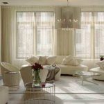 Off White Living Room Sheer Curtains