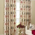 beautiful curtain designs for living room flower pattern living room window curtain with wooden oval coffee table 1