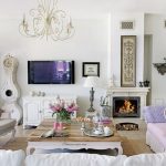 shabby chic living room decor interior design ideas vintage furniture fireplace