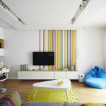 stripe wallpaper living room wall accent colored fresh