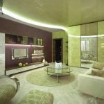 living room interior design with stretch ceiling and living room nterior design with theater