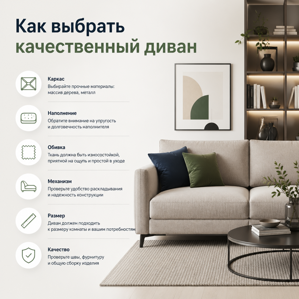 Как выбрать качественный диван