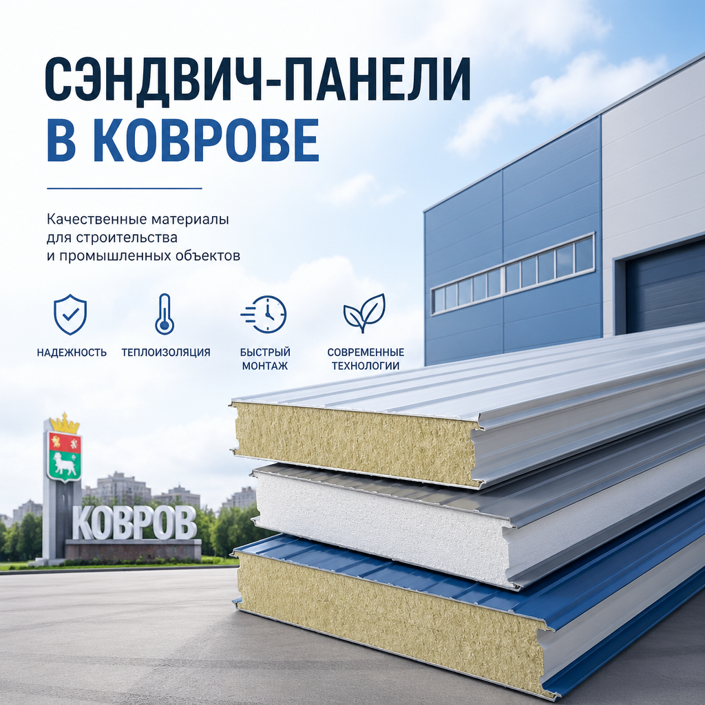 Сэндвич-панели в Коврове