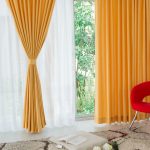 Polyester Orange Modern Style Living Room Curtain CTMAKT150507174543 1