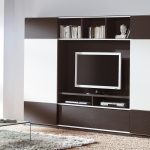 outstanding klach brown and white finish living room wall unit inspiration feature rectangle glass top coffee table and white area rug also brown shade floor lamp with modular wall units and modern wa