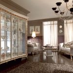 raffaello display cabinet with 3 doors classic style showcase