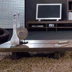 white vase living room centerpieces on short brown wood coffee table on flurry rug area black floor and lcd tv on captivating home accessories
