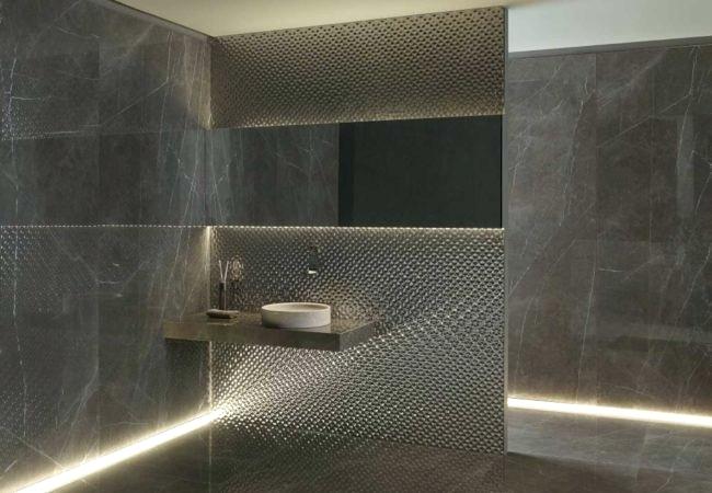 exclusive wall tiles lifestyle ceramics bronze tile effect bathroom